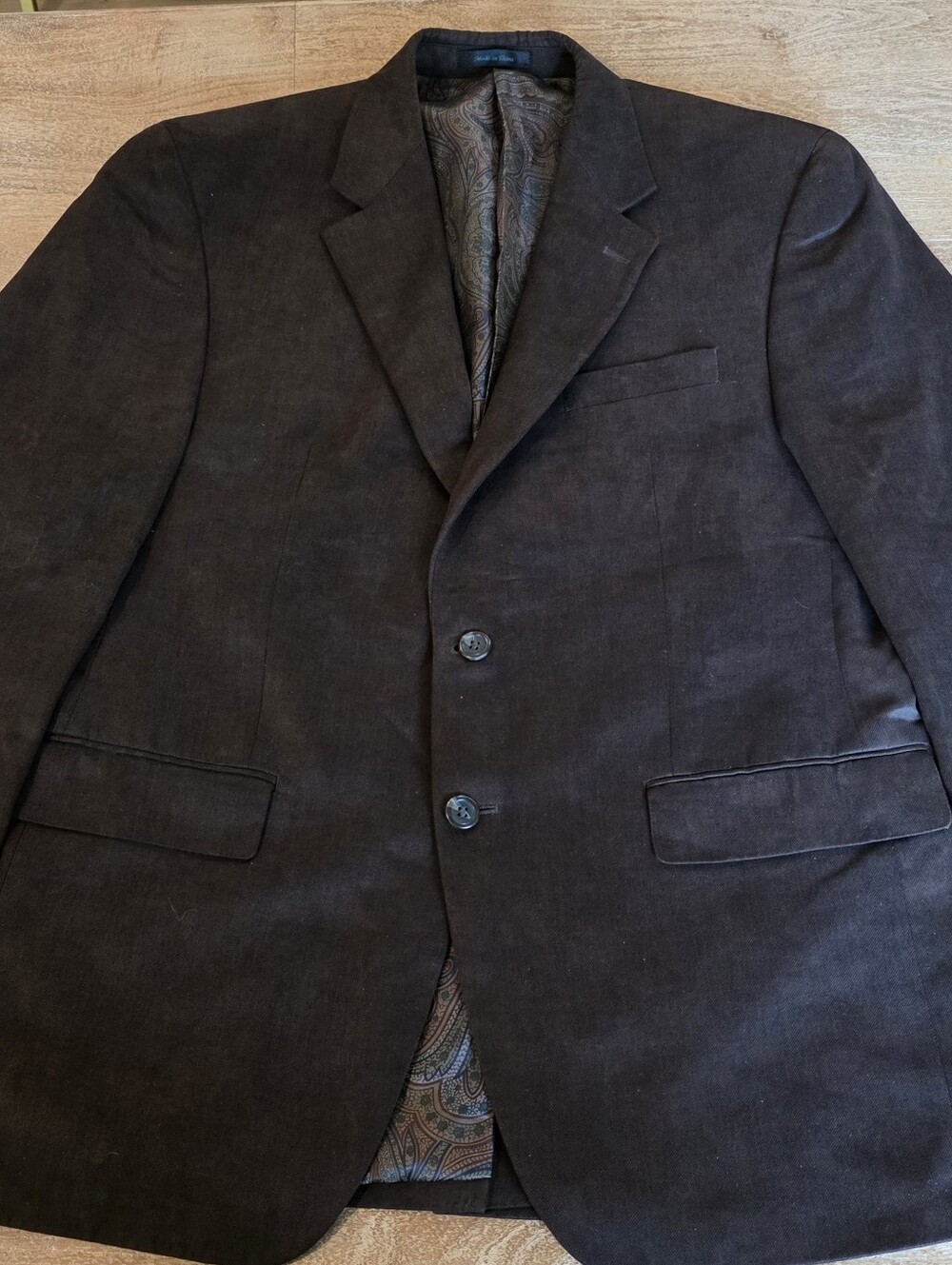Ralph Lauren Dark Brown Two-Button Sport Coat